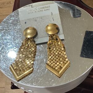 Elegant Gold Dangle Earrings